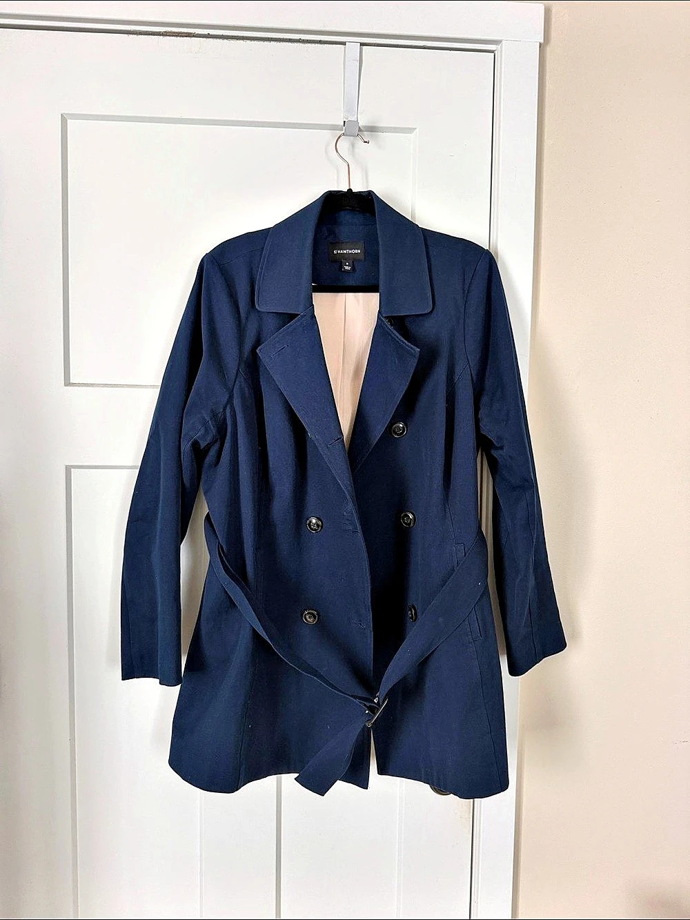 41 Hawthorn Trench Coat in Blue Size 1X
